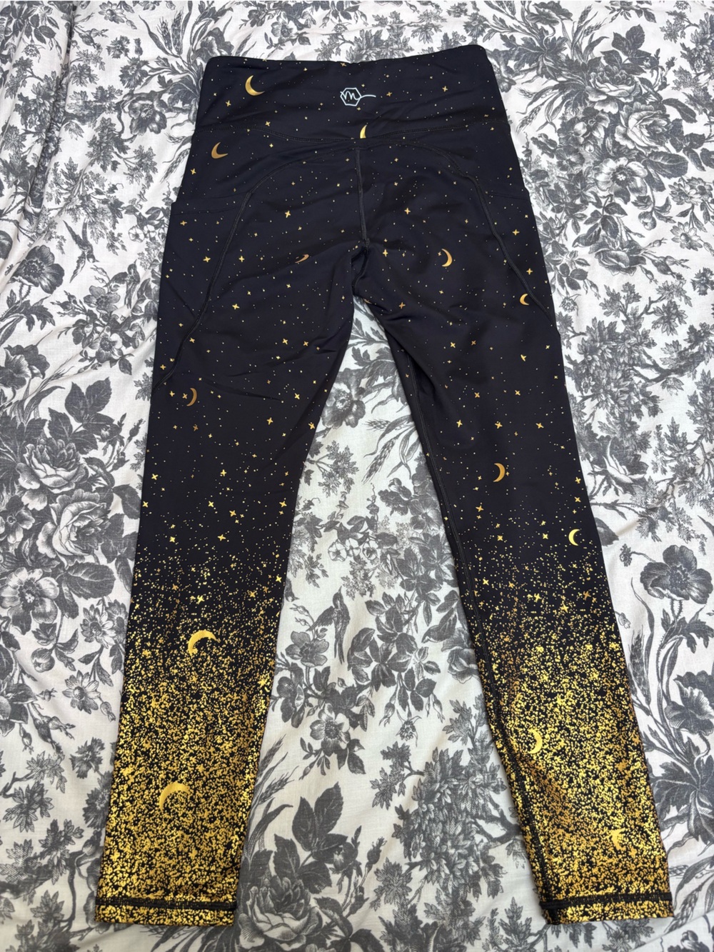 Maven High-Waist Black Moonprint Leggings - Picture 3 of 5
